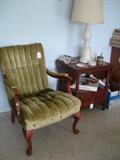 Nice occasional chair and drop leaf table