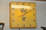 Pilot Life electric wall clock, works