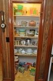 Corelle dishes, Tupperware, Pyrex