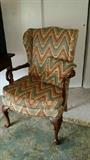 wing backed chair