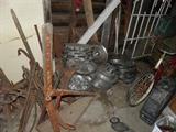 HubCaps ,Vintage Tire Changing Machine, Schwinn Bicycle