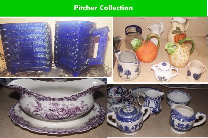English, Italian and German pitcher collection