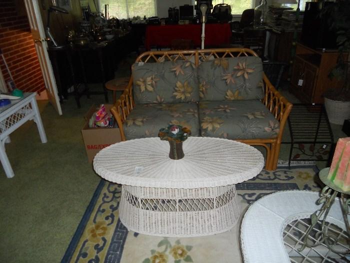 Rattan Love Seat 