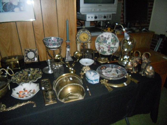 Brassware and Oriental Style Decorative Pieces