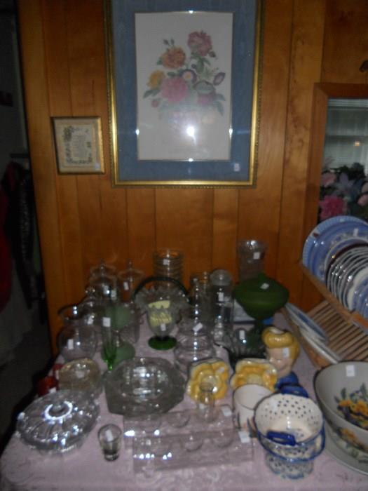 Crystal and china items
