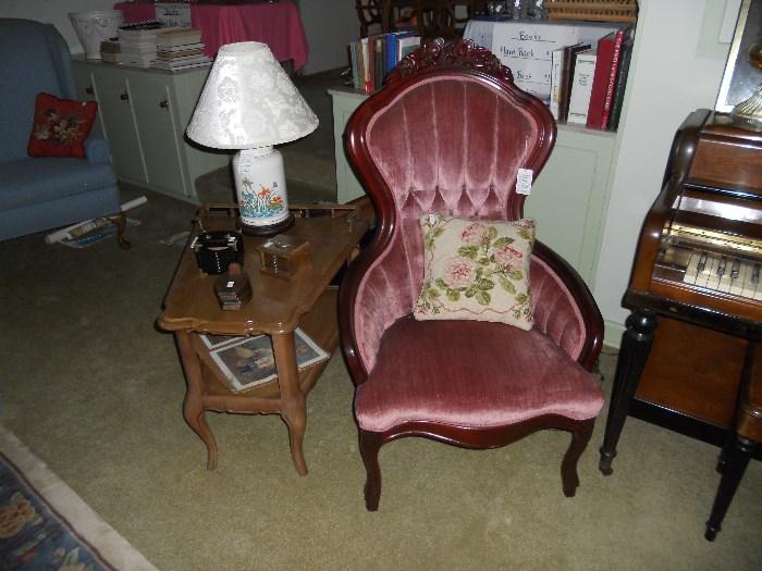 1 or 2 Walnut French Provincial Chairs