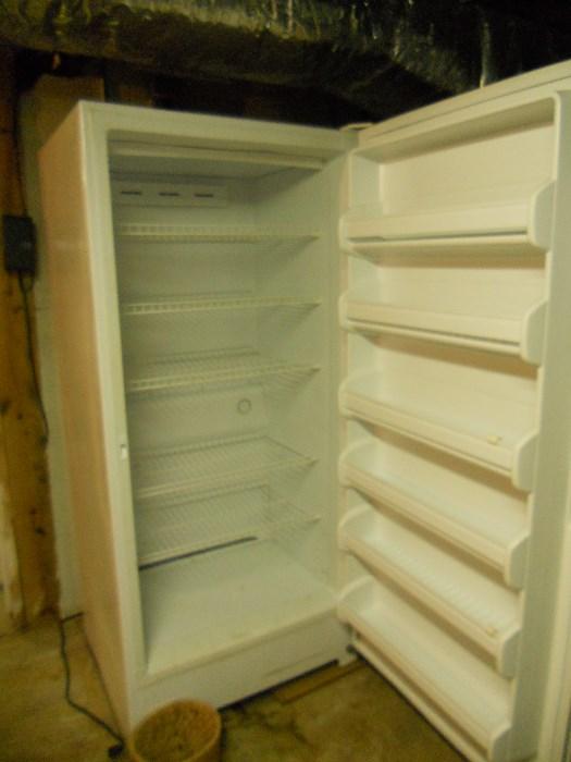 Inside of freezer is very clean