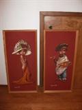 Leighton Jones Original paintings on board - 1970's 'Waif'