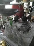 Misc. glassware; serving pieces; knick knacks;