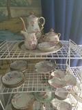 Large selection of hand painted Bavarian china;