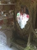 Antique vanity mirror;