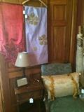 Table runners; arm chair; decorative pillow; fabric;