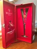 Individually boxed---one of twelve Waterford "Twelve Days of Christmas" crystal flutes (never out of the boxes);