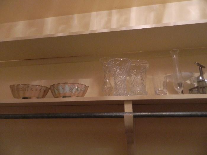 Glassware, crystal vase