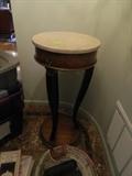 Marble top entry table
