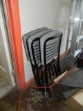 Set of 4 folding chairs