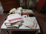 table linens, vintage linens.