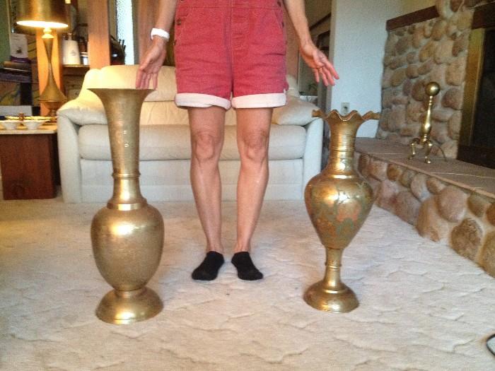 Brass Urns/Vases