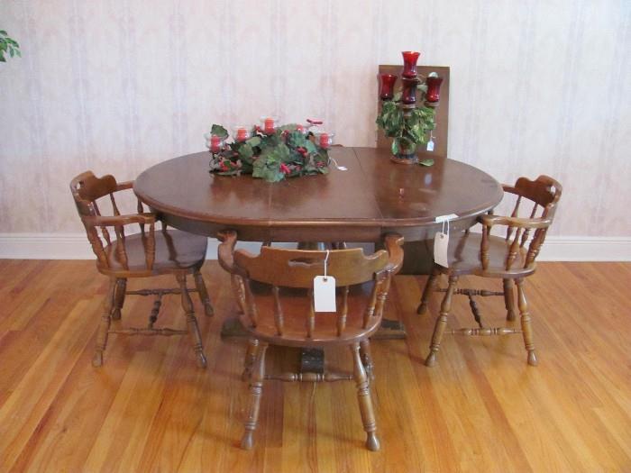 Maple table and chairs