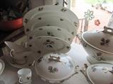 Haviland Limoge Moss Rose dishes