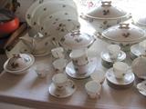 Haviland Limoge Moss Rose dishes