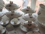 Haviland Limoge Moss Rose dishes