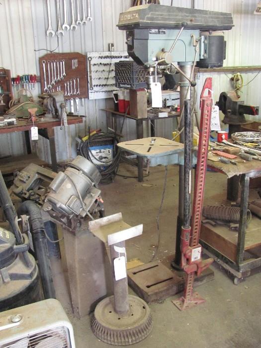 Drill press and Misc. tools