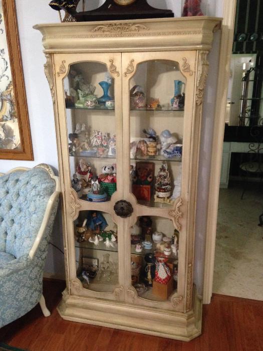 painted display cabinet