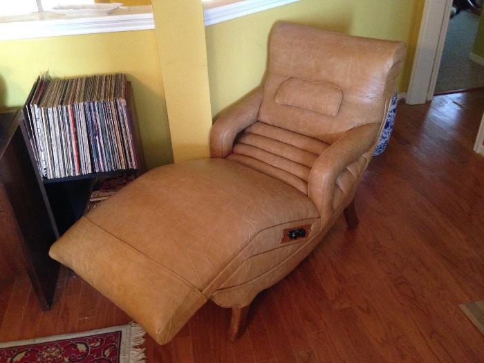 mid century floating recliner/massage chair