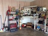 Some hand tools and miscellaneous ingarage.