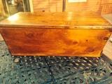 Great Heart Pine Dough box! Big and heavy! Great for coffee table! Square nailed