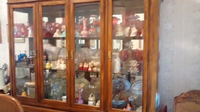 Beautiful glass shelf display cabinet