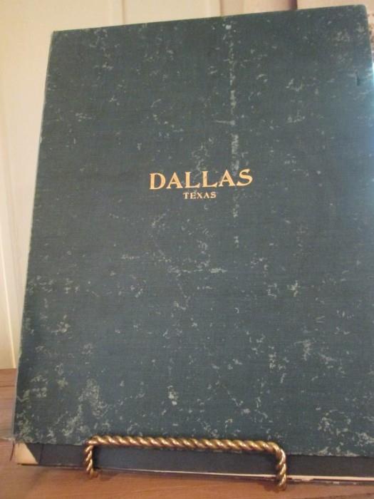1910 Dallas Book with multiple sections - very few ever printed - contains original photos of early Dallas