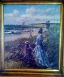 Hans Josef-Wilhelm Becker, oil on canvas, guilt frame and frame lamp, signed lower left, 27 x 30 