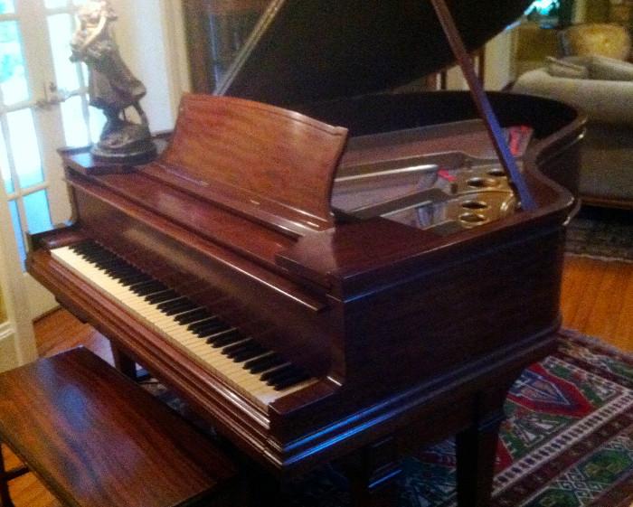 Steinway circa 1910 Model "O" 6'4" Grand Piano, ex-player (reproducer) fully restored and converted back to traditional piano.  Includes $5K QSR midi player system and dozens of discs.  Appraised at $25,000, must get at least half or will keep