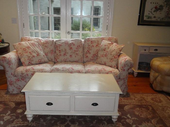 80" Rowe Sofa with slipcovers