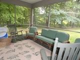 Rattan Porch Furniture with Sunbrella custom cushions