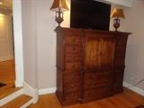 72" Armoire for TV with power set up