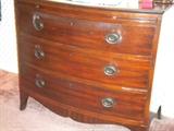 Bow front chest of drawers