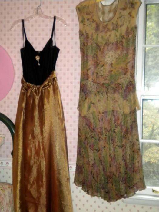 Dress on the right is very old