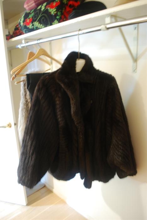 Mink fur jacket - reversible to leather