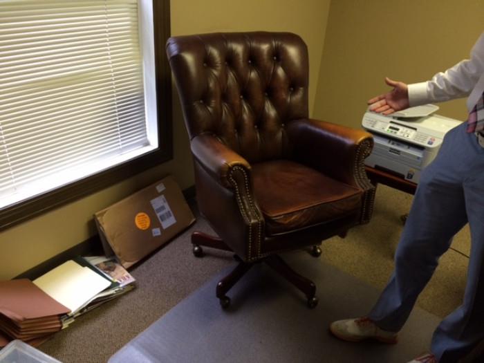 Real Leather Office Chair