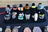 Sterling rings, vintage Lucite rings, watches