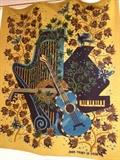 Neiman Marcus wall tapestry,"Concerto"  51"w x 58h, by Jean Picart Le Doux , hand signed and numbered #28