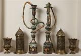 Houkas, interesting brass votives