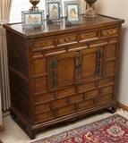 Beautiful late 19th Century Polonia Wood Korean chest (39.5 W x 37.5T x 18.5 D). 