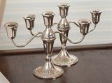 Pair of Sterling candle sticks