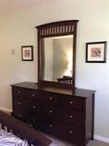 Dresser with mirror