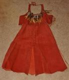 "Dina's" Creations suede skirt with halter top