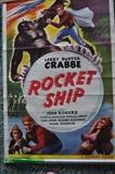 1950s Flash Gordon -- ROCKET SHIP -- movie poster.  Approximately 27" x 41"
